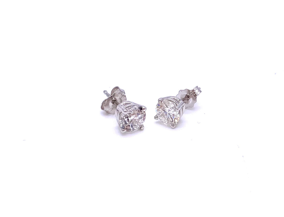 75 Carat Total Weight Diamond Stud Earrings A025.75 – Farley's